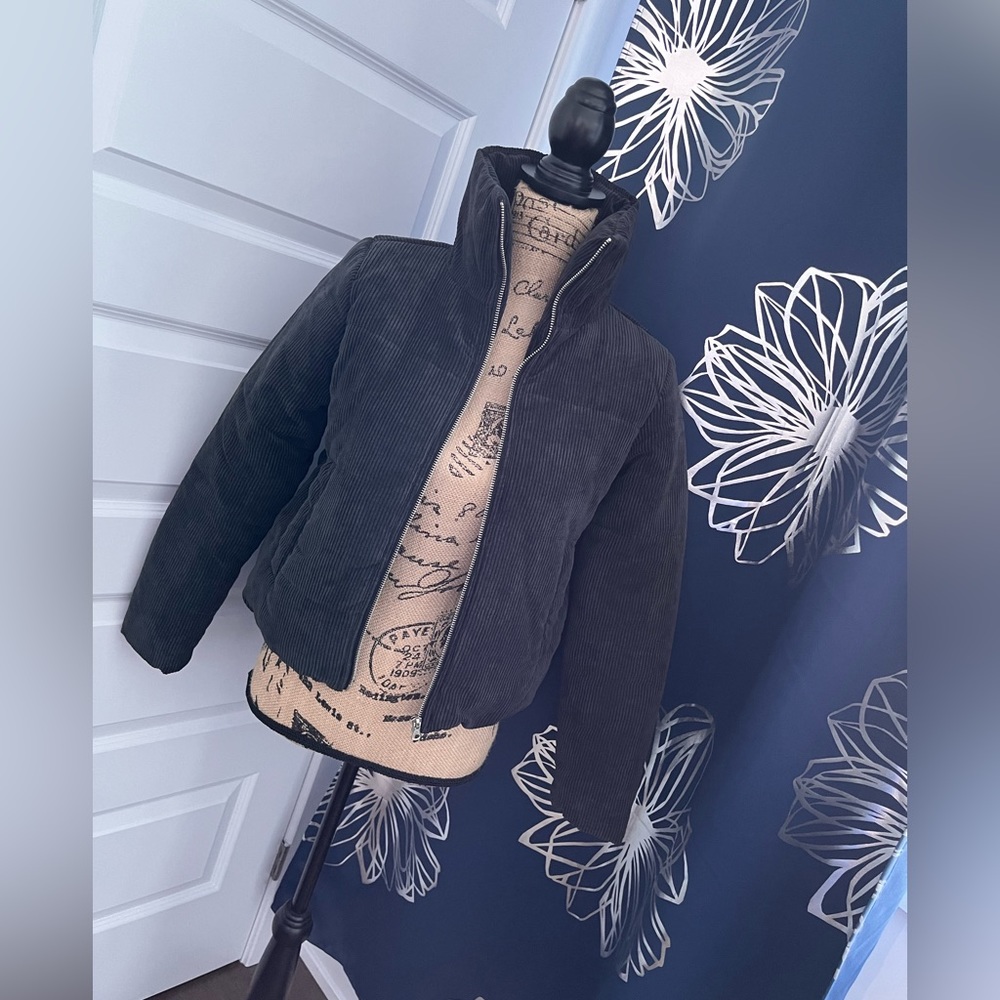 Forever21 Corduroy Black Cozy Jacket